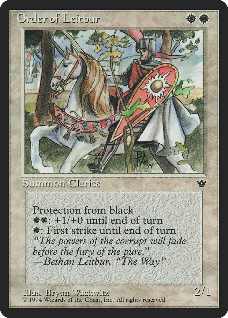 Order of Leitbur — Fallen Empires — Magic: The Gathering