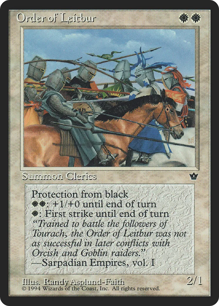 Order of Leitbur — Fallen Empires — Magic: The Gathering