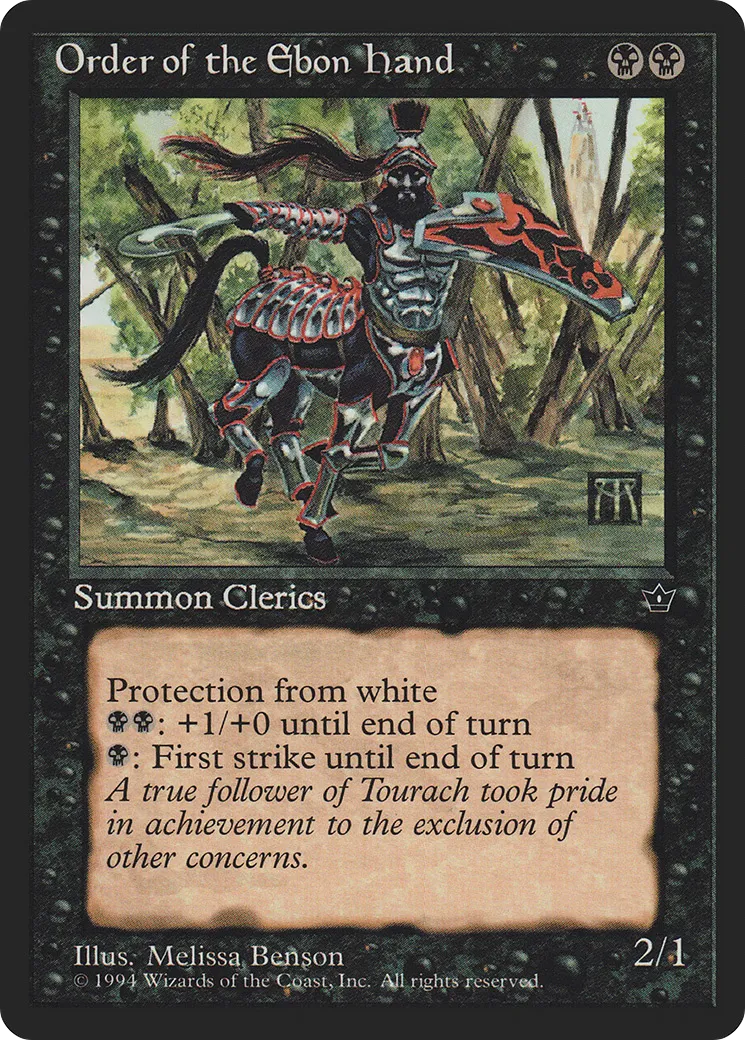 Order of the Ebon Hand from Fallen Empires - Magic: The Gathering
