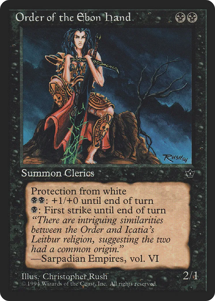 Order of the Ebon Hand — Fallen Empires — Magic: The Gathering