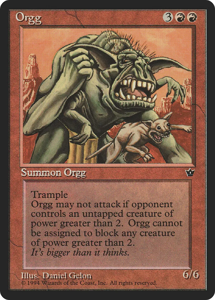 Orgg — Fallen Empires — Magic: The Gathering