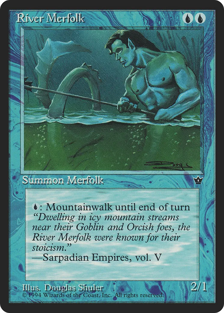 River Merfolk — Fallen Empires — Magic: The Gathering
