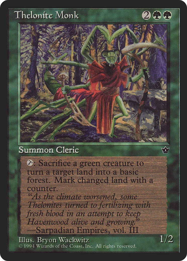 Thelonite Monk — Fallen Empires — Magic: The Gathering