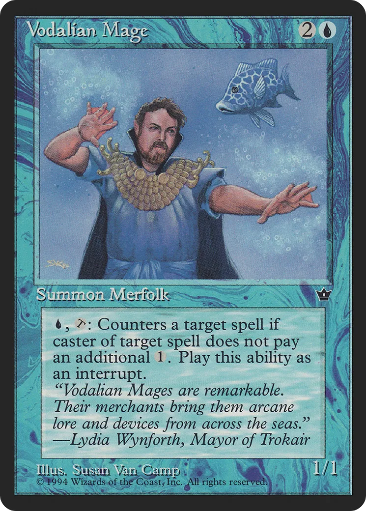 Vodalian Mage — Fallen Empires — Magic: The Gathering