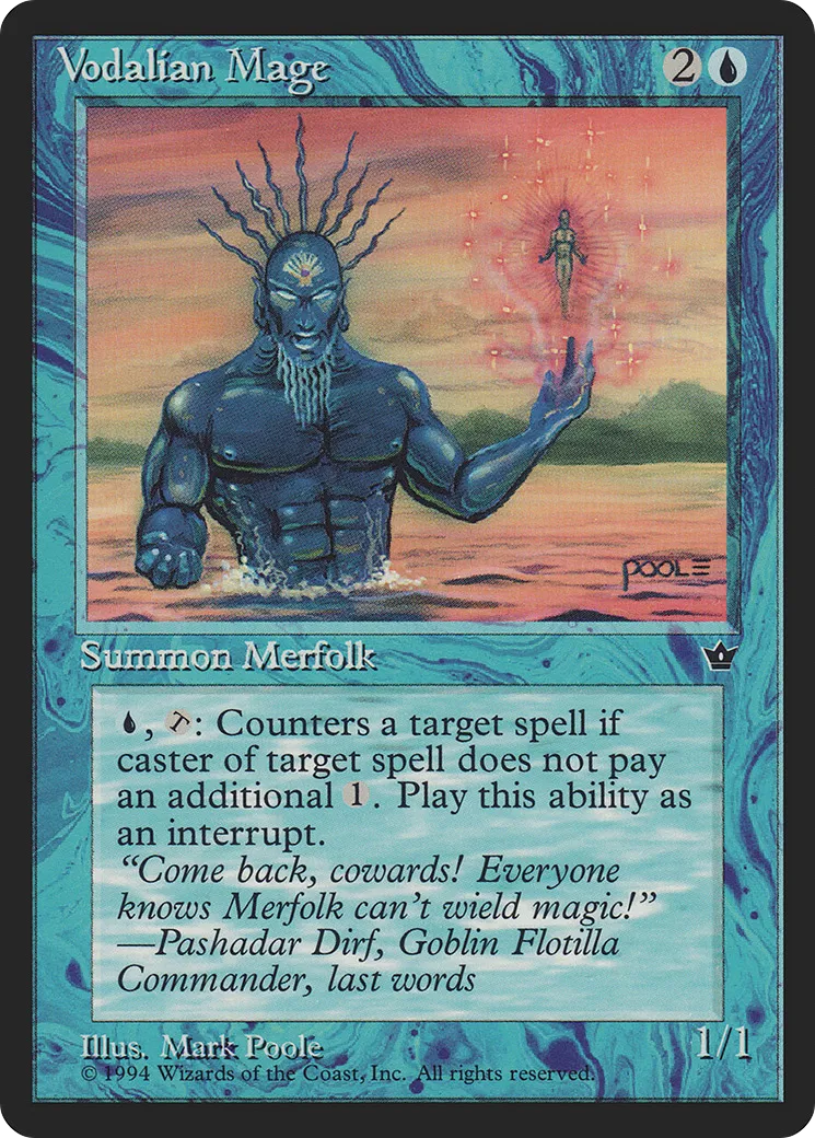 Vodalian Mage — Fallen Empires — Magic: The Gathering