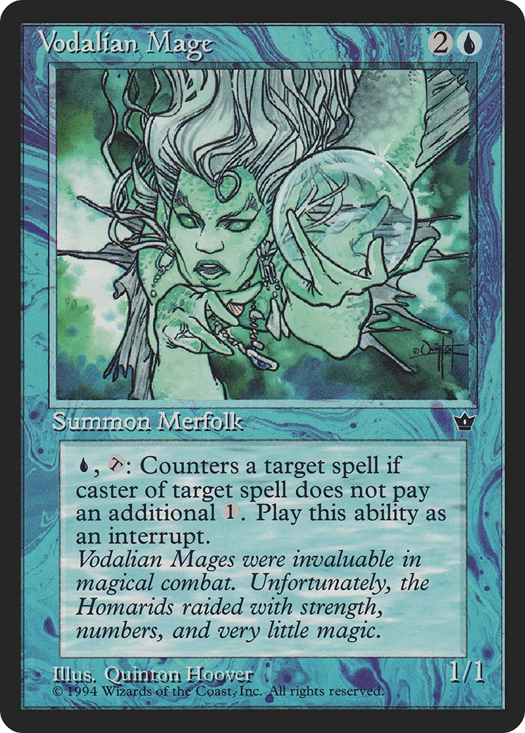 Vodalian Mage — Fallen Empires — Magic: The Gathering