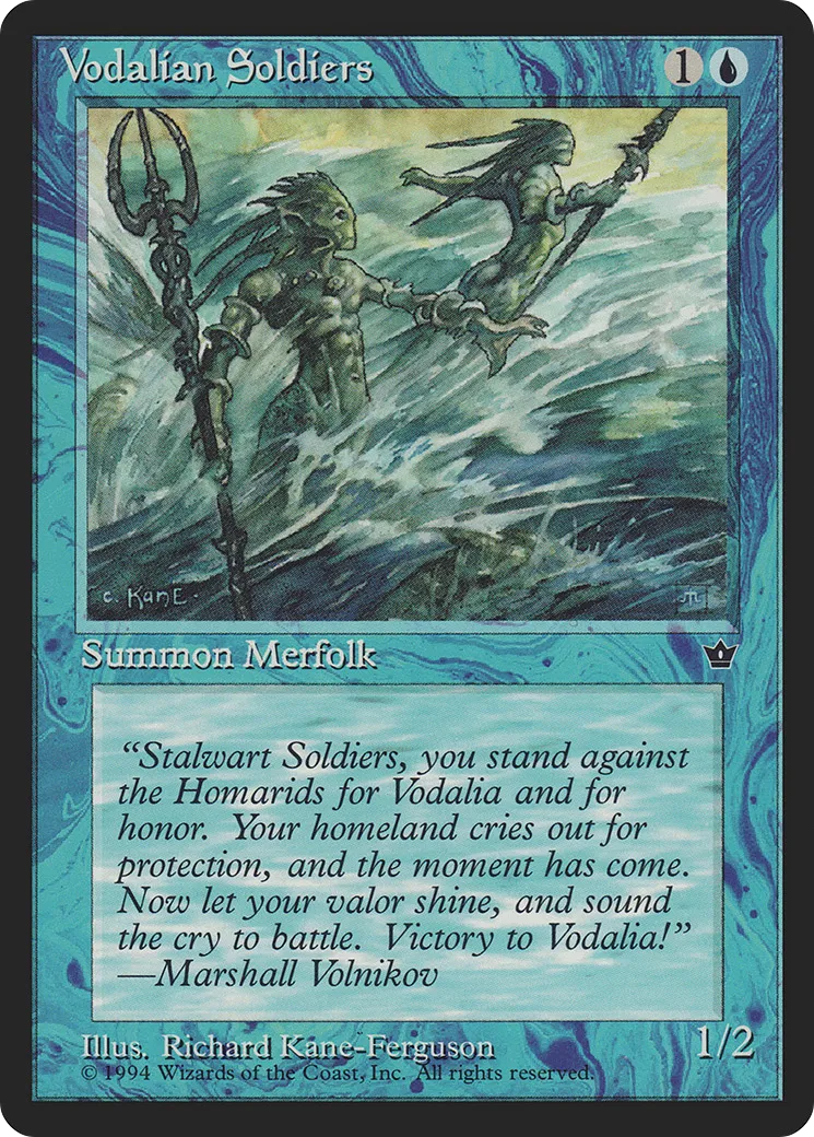 Soldats vodalians — Fallen Empires — Magic: The Gathering