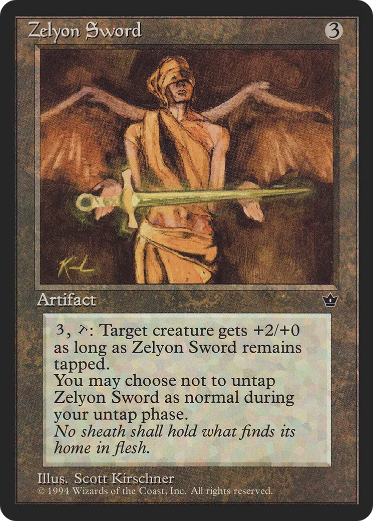 Zelyon Sword — Fallen Empires — Magic: The Gathering