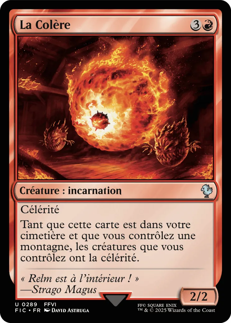 La Colère — Final Fantasy Commander — Magic: The Gathering