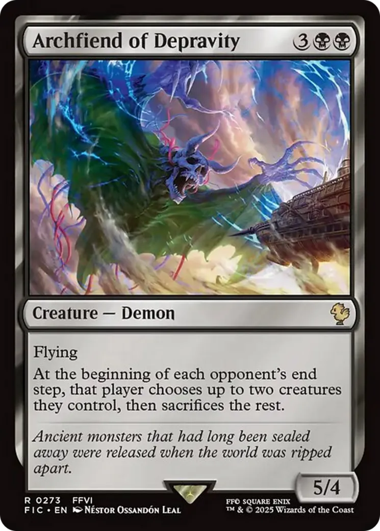 Archfiend of Depravity — Final Fantasy Commander — Magic: The Gathering