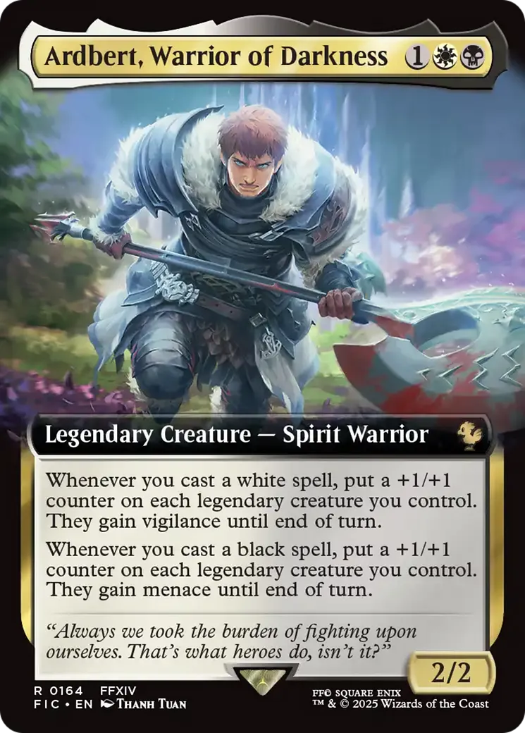 Ardbert, Guerrier des Ténèbres — Final Fantasy Commander — Magic: The Gathering