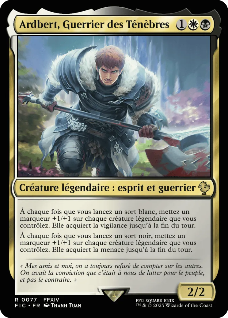 Ardbert, Guerrier des Ténèbres — Final Fantasy Commander — Magic: The Gathering