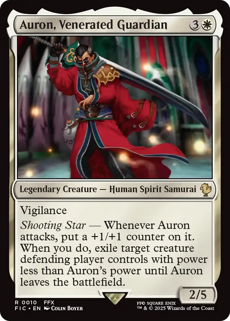 Auron, gardien vénéré — Final Fantasy Commander — Magic: The Gathering