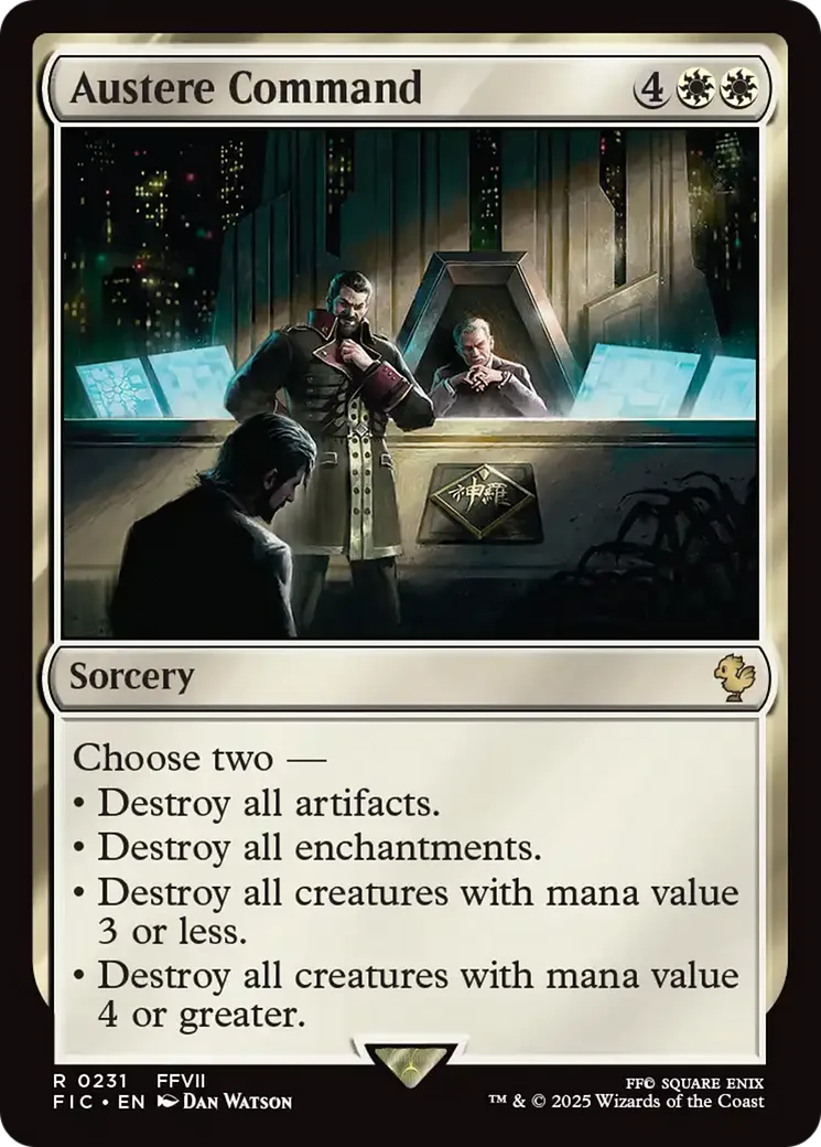 Austere Command — Final Fantasy Commander — Magic: The Gathering