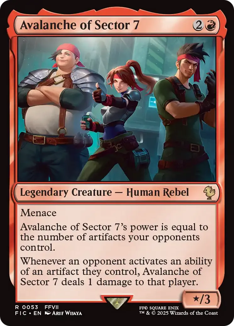 Avalanche of Sector 7 — Final Fantasy Commander — Magic: The Gathering