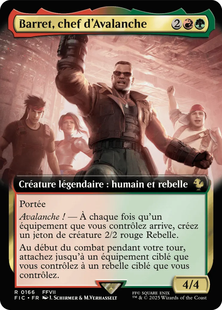 Barret, chef d'Avalanche — Final Fantasy Commander — Magic: The Gathering