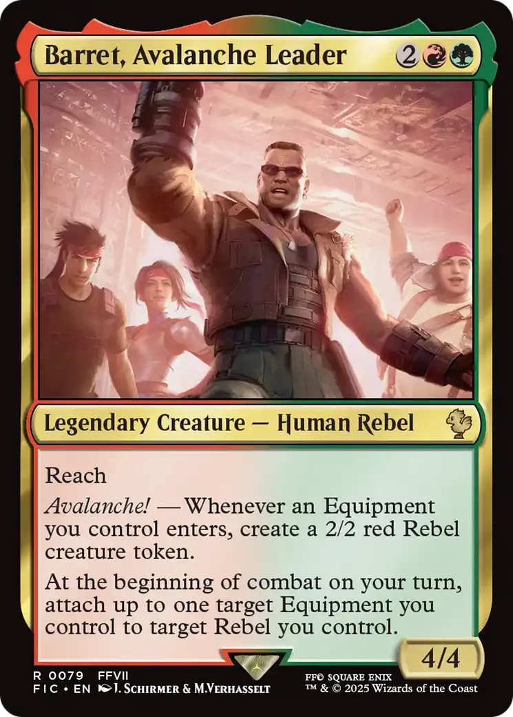 Barret, chef d'Avalanche — Final Fantasy Commander — Magic: The Gathering