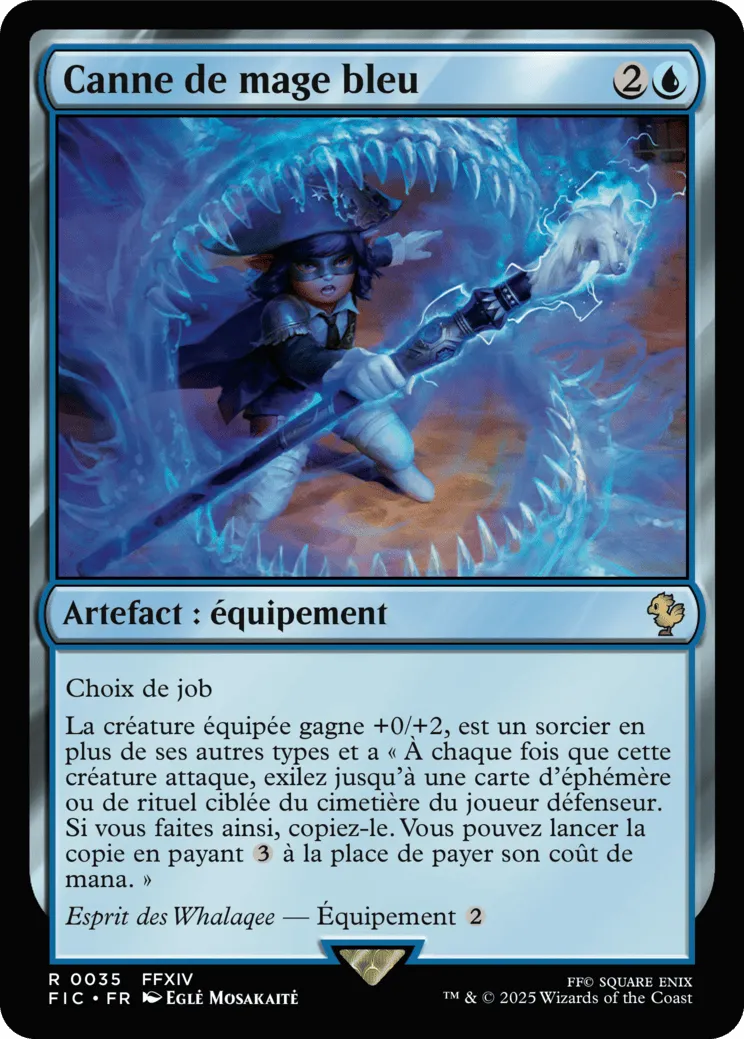 Canne de mage bleu — Final Fantasy Commander — Magic: The Gathering