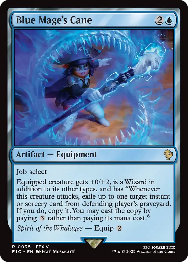 Canne de mage bleu — Final Fantasy Commander — Magic: The Gathering