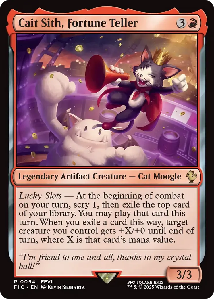 Cait Sith, diseur de bonne aventure — Final Fantasy Commander — Magic: The Gathering