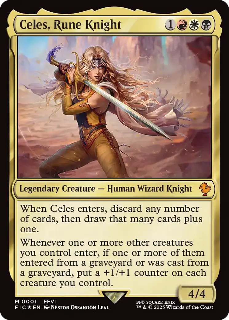 Celes, Rune Knight — Final Fantasy Commander — Magic: The Gathering