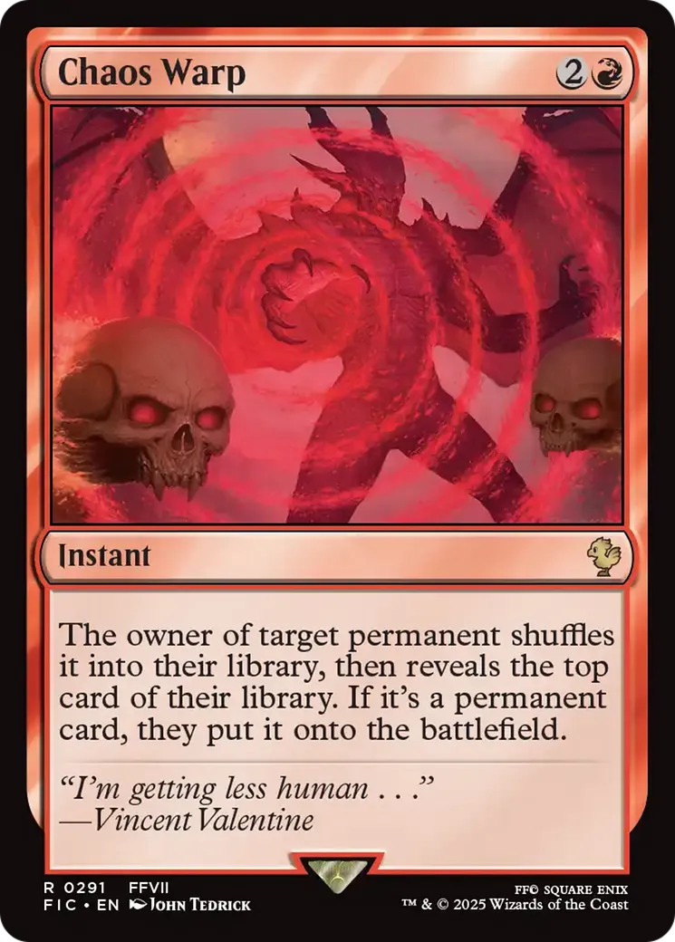 Chaos Warp — Final Fantasy Commander — Magic: The Gathering