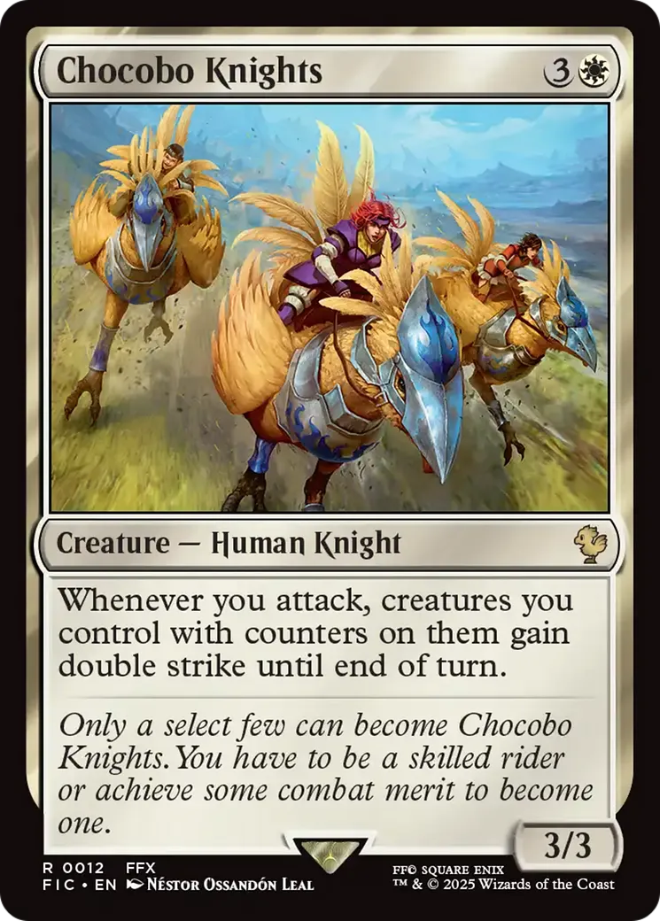 Chevaliers chocobos — Final Fantasy Commander — Magic: The Gathering