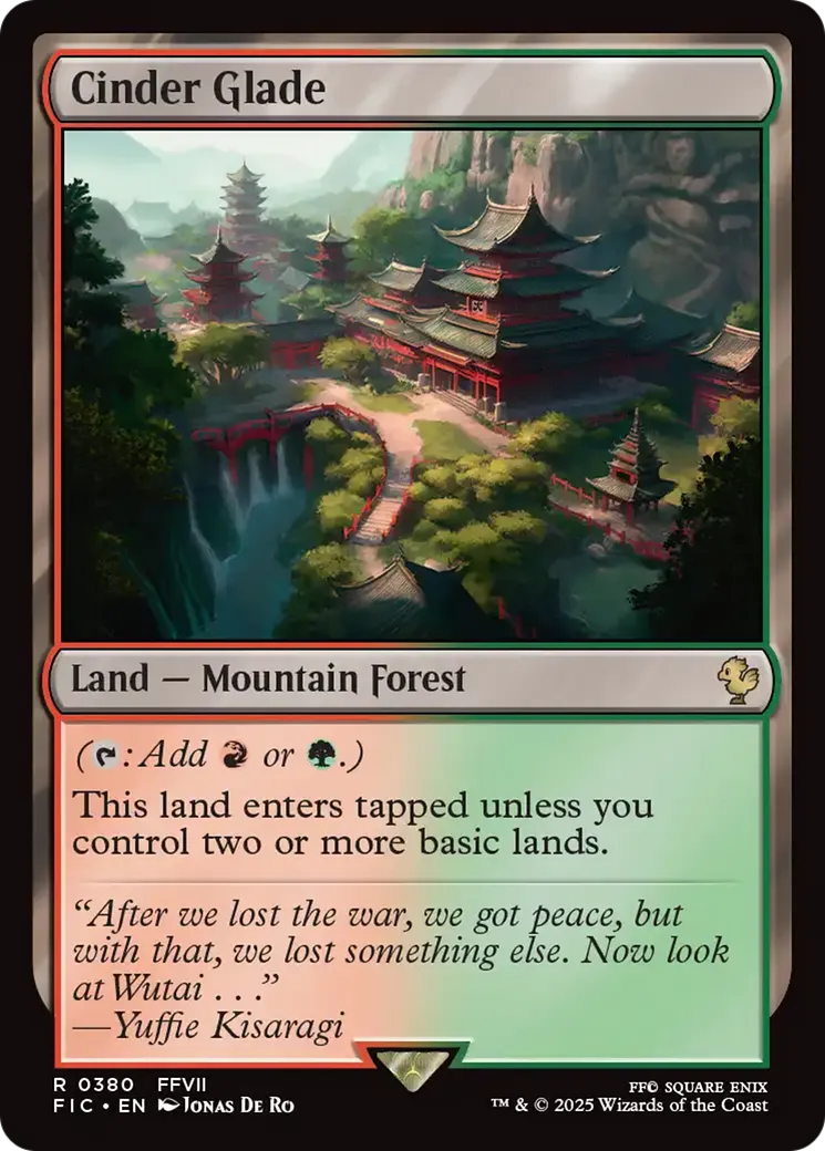 Cinder Glade — Final Fantasy Commander — Magic: The Gathering
