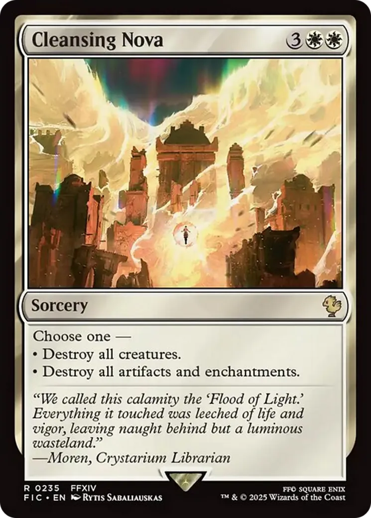 Nova purificatrice — Final Fantasy Commander — Magic: The Gathering