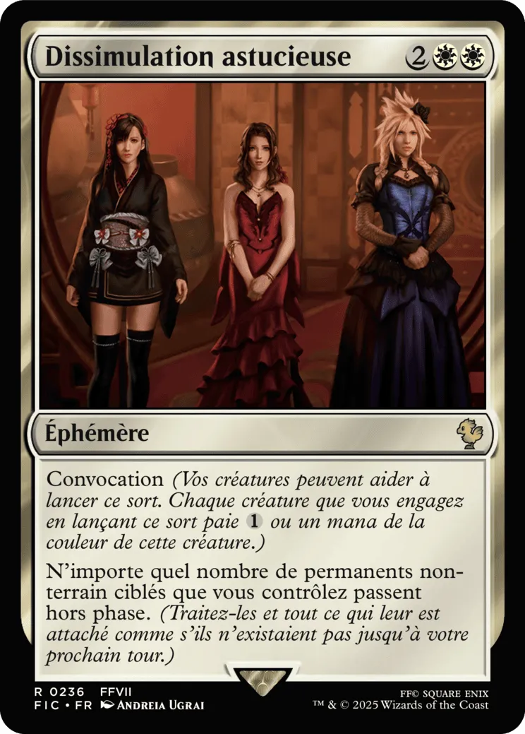 Dissimulation astucieuse — Final Fantasy Commander — Magic: The Gathering