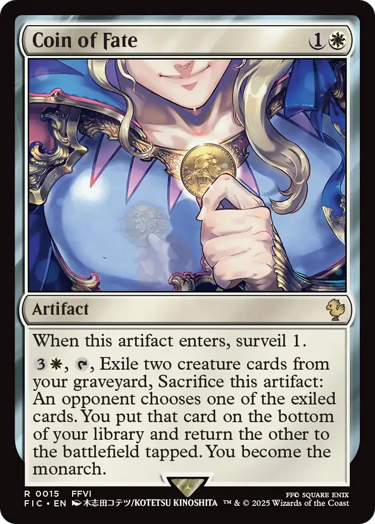 Coin of Fate — Final Fantasy Commander — Magic: The Gathering