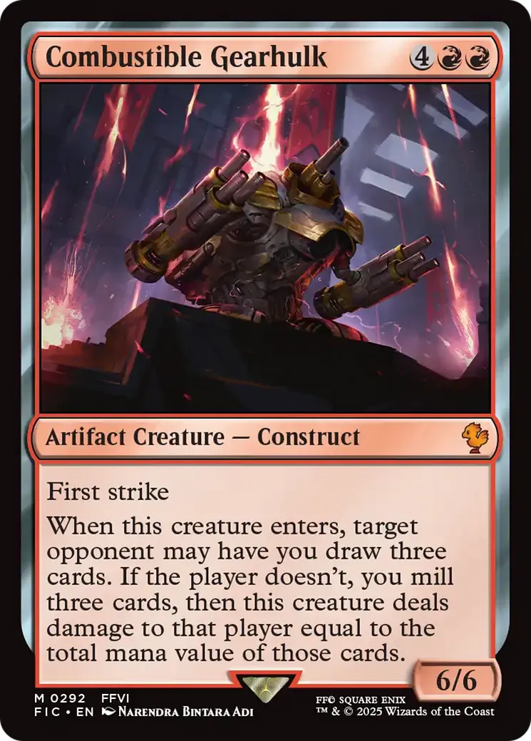 Carcasse mécanique combustible — Final Fantasy Commander — Magic: The Gathering