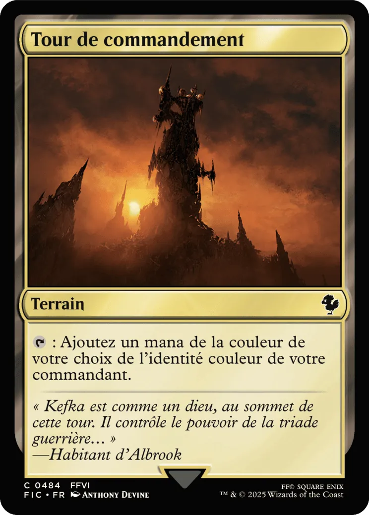 Tour de commandement — Final Fantasy Commander — Magic: The Gathering