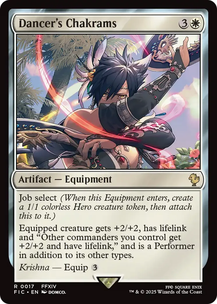 Dancer's Chakrams — Final Fantasy Commander — Magic: The Gathering