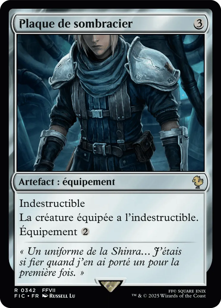 Plaque de sombracier — Final Fantasy Commander — Magic: The Gathering