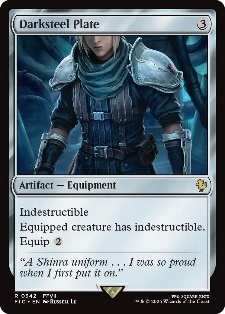 Darksteel Plate — Final Fantasy Commander — Magic: The Gathering