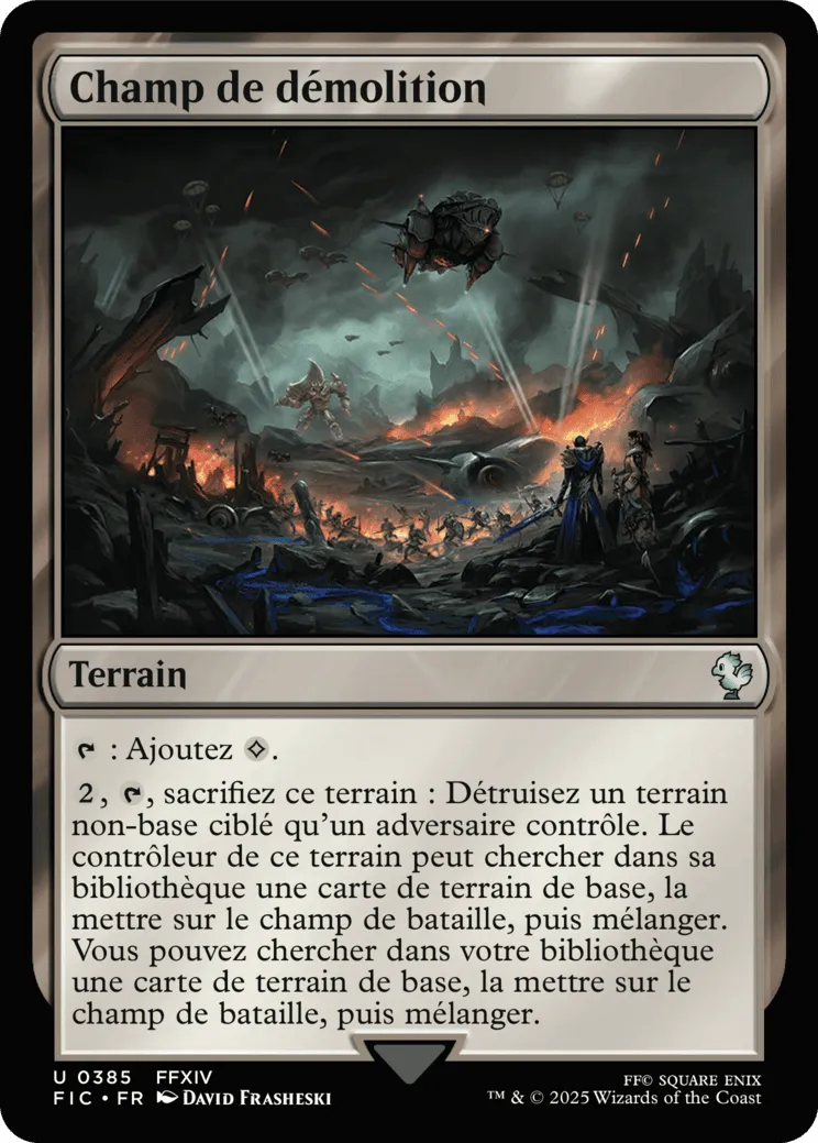 Champ de démolition — Final Fantasy Commander — Magic: The Gathering