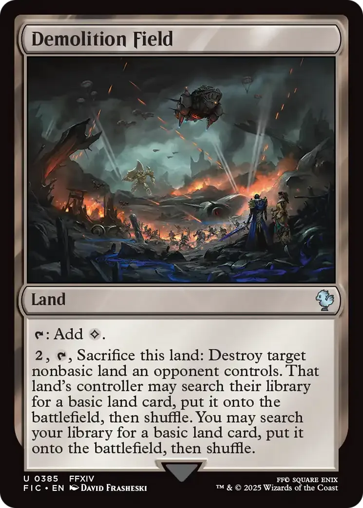 Champ de démolition — Final Fantasy Commander — Magic: The Gathering