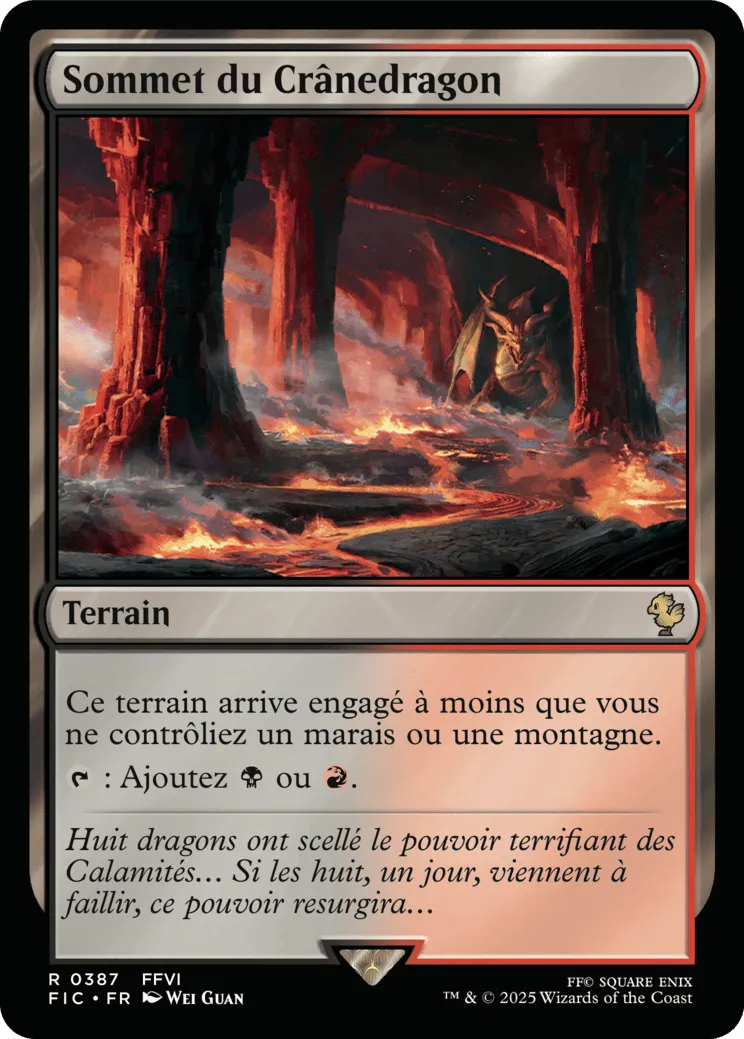 Sommet du Crânedragon — Final Fantasy Commander — Magic: The Gathering