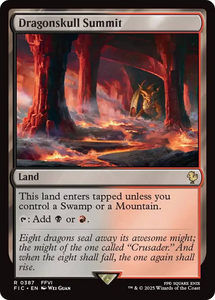 Sommet du Crânedragon — Final Fantasy Commander — Magic: The Gathering