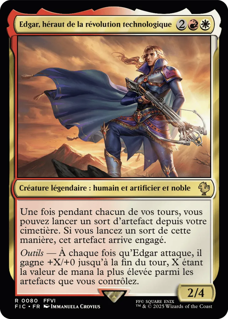 Edgar, maître machiniste — Final Fantasy Commander — Magic: The Gathering