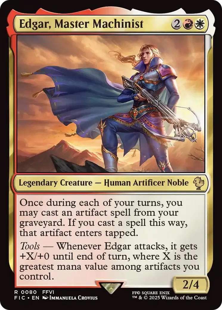 Edgar, Master Machinist — Final Fantasy Commander — Magic: The Gathering