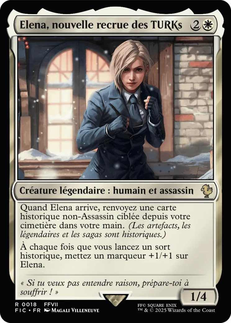 Elena, recrue TURK — Final Fantasy Commander — Magic: The Gathering