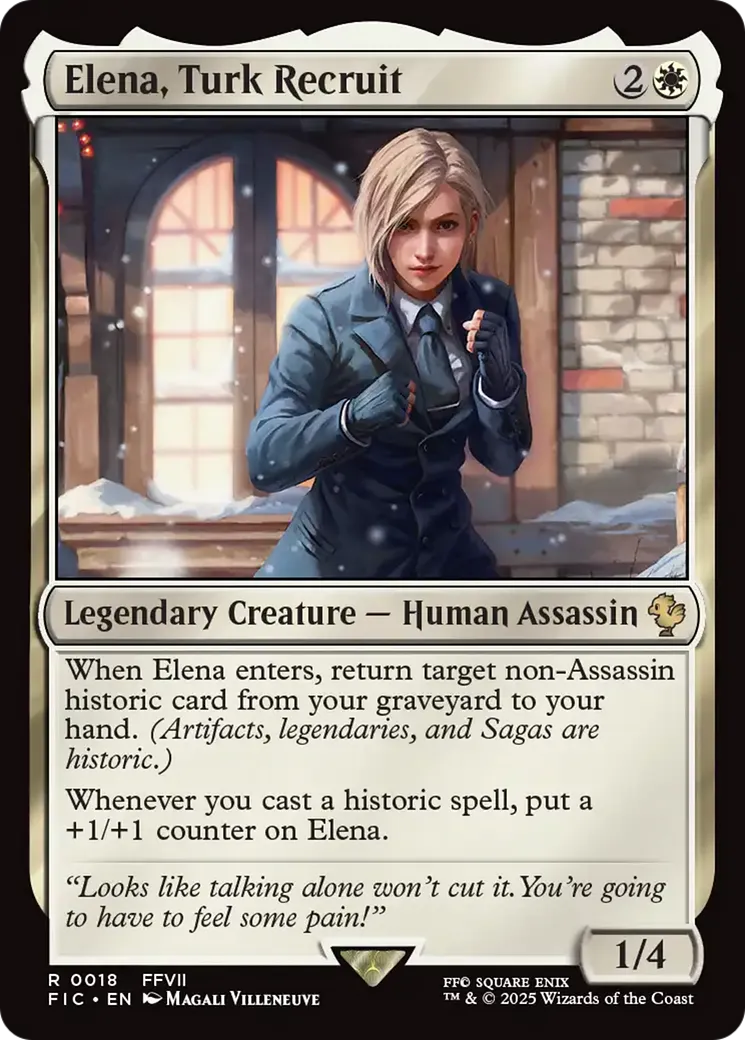 Elena, Turk Recruit from Final Fantasy Commander - Magic: The Gathering