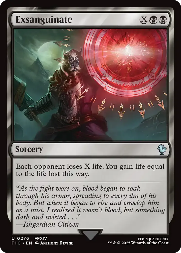 Exsanguinate — Final Fantasy Commander — Magic: The Gathering