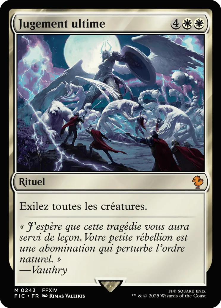 Jugement ultime — Final Fantasy Commander — Magic: The Gathering