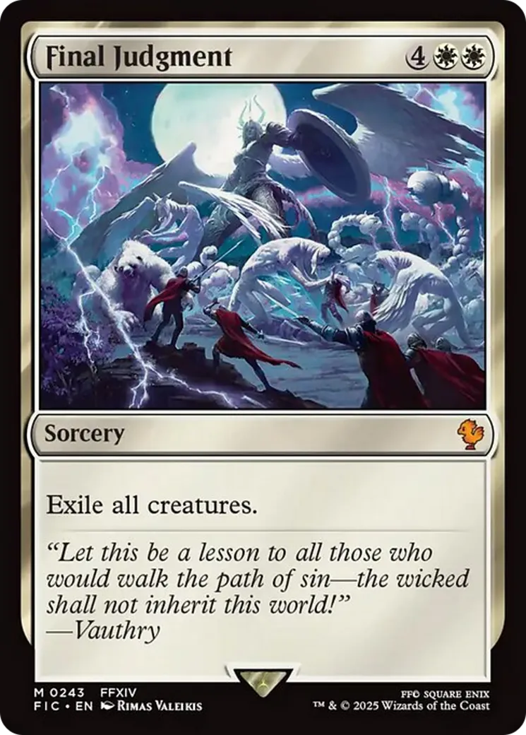 Jugement ultime — Final Fantasy Commander — Magic: The Gathering