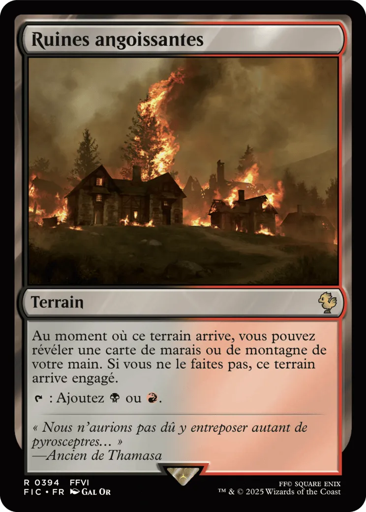 Ruines angoissantes — Final Fantasy Commander — Magic: The Gathering