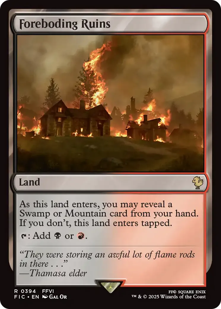 Foreboding Ruins — Final Fantasy Commander — Magic: The Gathering