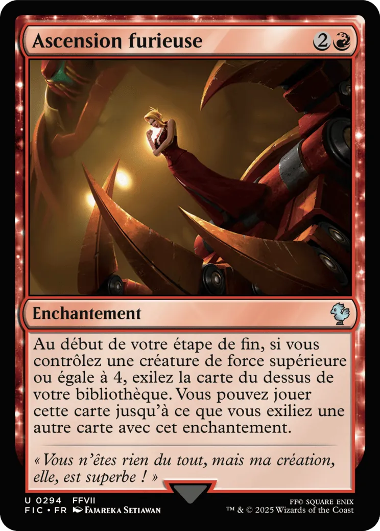 Ascension furieuse — Final Fantasy Commander — Magic: The Gathering